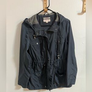 Merona Dark Blue Water-Resistant Jacket MEDIUM